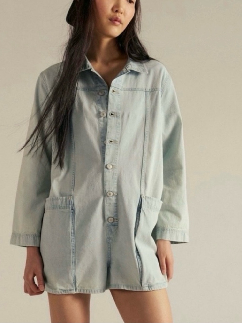We The Free Maggie Denim Shortalls ~ NWT